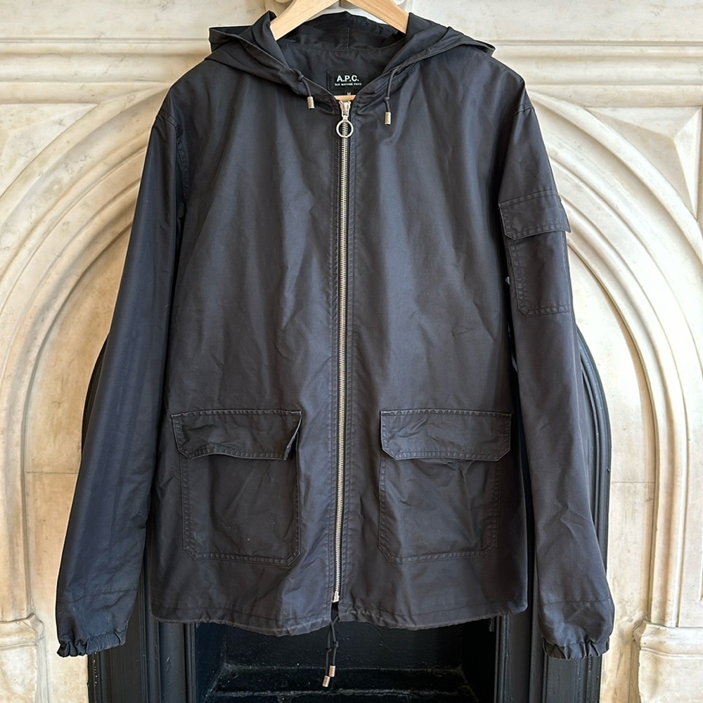 A.P.C Black Cotton Jacket | Size M